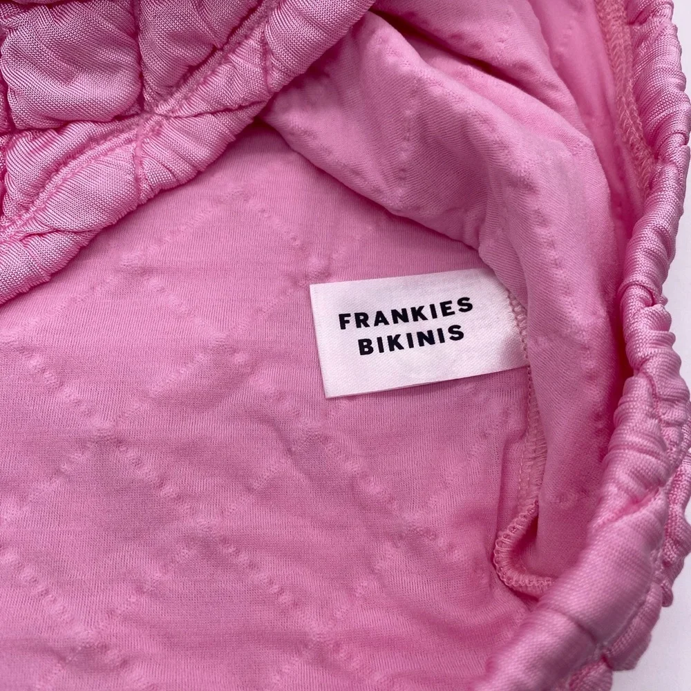 FRANKIES BIKINIS Winward Puff Skirt and Puff Tank in Baby Pink. Size S